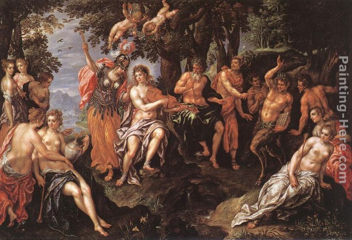 The Punishment of Midas painting - Hendrick De Clerck The Punishment of Midas art painting